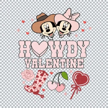 Mickey And Minnie Heart SVG, Mickey Valentine SVG | Cut Files