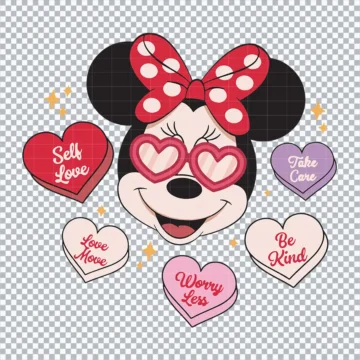 Minnie Heart Hands SVG | Multi-Format Download