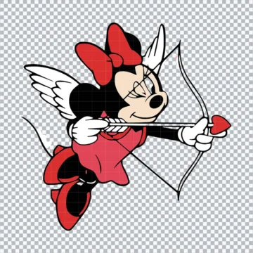 Minnie Castle Valentine SVG | Printable PNG Set
