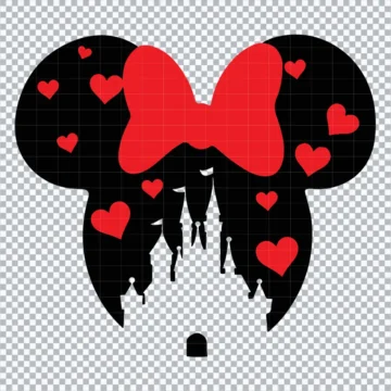 Minnie Ears Love SVG, Mickey Valentine SVG | Files for Cricut
