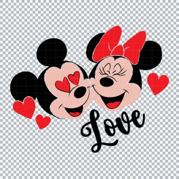 Disney Mickey & Minnie Mouse Love SVG | Cricut Files