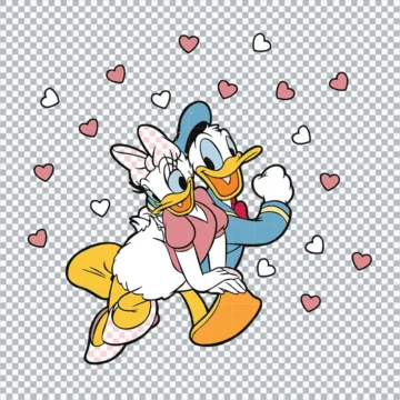 Donald And Daisy Love SVG | Files for Cricut & Silhouette