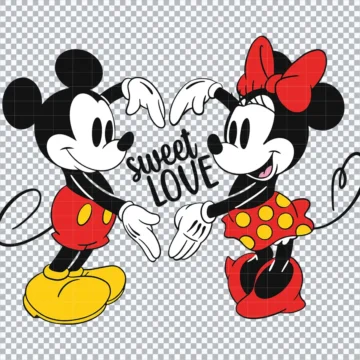 Mickey & Minnie Star Wars Valentine SVG for DIY Crafts