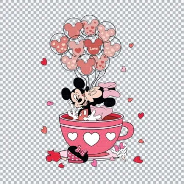 Mickey And Minnie Valentine SVG | Instant Download
