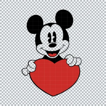 Mickey Heart Valentine SVG | Premium Quality Files