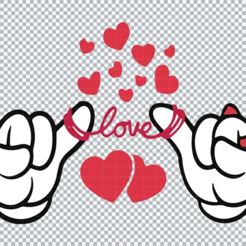 Mickey Love Couple SVG | Vector Files