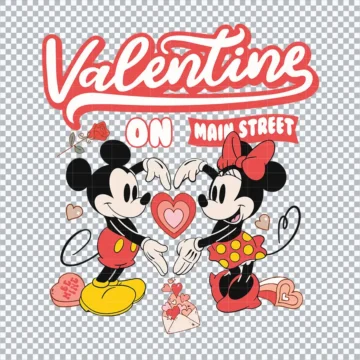 Mickey Valentine Main Street SVG | New 2026