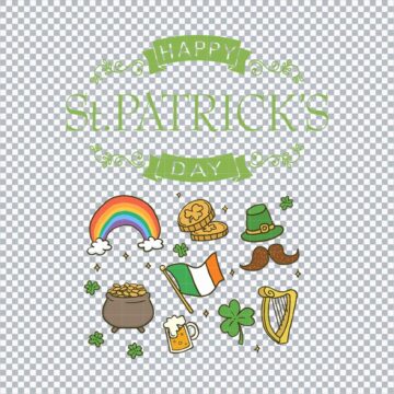 Happy St Patricks Day Irish Flag Shamrock SVG, PNG, DXF, EPS for Cricut, Mug Printing or More - Instant Digital Download