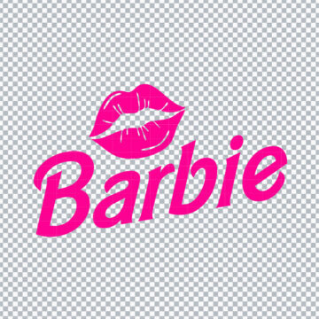 Barbie Lips Logo SVG, PNG, DXF, EPS for Silhouette, Printing or more - Ready for Printing