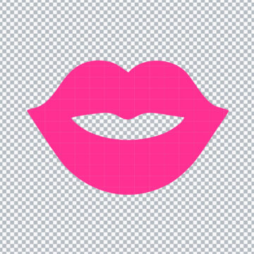 Barbie Lips SVG, PNG, DXF, EPS for Silhouette, Craft Projects or more - High-Resolution Files