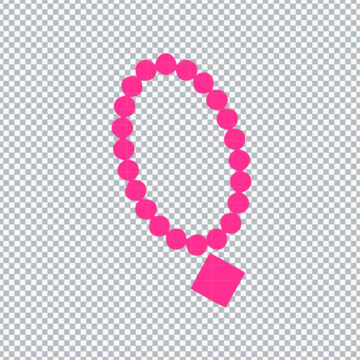 Barbie Pink Necklace SVG, PNG, DXF, EPS for Graphic Design, Printing or more - Printable Files