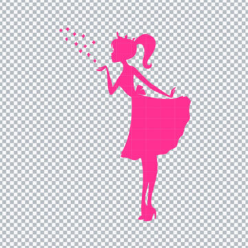 Barbie Princess SVG, PNG, DXF, EPS for Adobe Illustrator, Printing or more - Editable Files