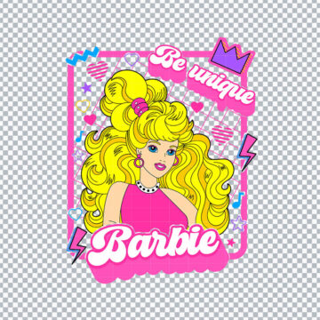 Barbie Retro SVG, PNG, DXF, EPS for Vector Editing, Craft Projects or more - No Login Required