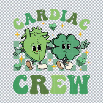 Cardiac Crew St.Patrick Day SVG, PNG, DXF, EPS for Cricut, Silhouette or More - Quick Download