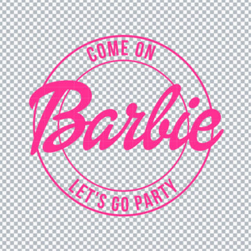 Come On Barbie Pink Logo SVG,, PNG, DXF, EPS for Cricut, Mug Printing or more - Download in Minutes
