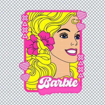 Vintage Barbie Girl SVG, PNG, DXF, EPS for Silhouette, Vinyl Cutting or more - No Signup Required