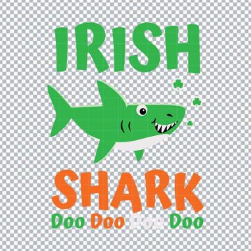 Irish Shark Doo Doo St Patrick Day Funny SVG, PNG, DXF, EPS for Cricut, Printing or More - Free Design