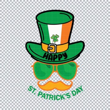 Leprechaun Hat Happy St Patricks Day SVG, PNG, DXF, EPS for Printing, Craft Projects or More - One-Click Download