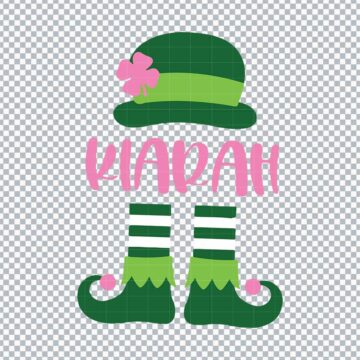 Leprechaun Kiarah Girl St Patrick's Day SVG, PNG, DXF, EPS for Printing, DIY Crafts or More - Free Design Download