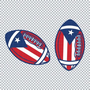 Rugby Ball Bad Bunny NFL SVG, PNG, DXF, EPS for Clipart, Printing or More - Printable Designs