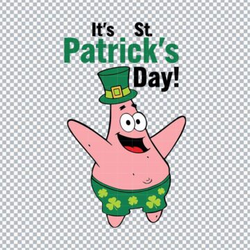 Spongebob Its St.Patrick's Day Funny SVG, PNG, DXF, EPS for Cricut, Card Printing or More - Free Download