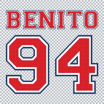 Team Benito 94 Nfl Football SVG, PNG, DXF, EPS, AI for Clipart, Printing or More - Instant Download