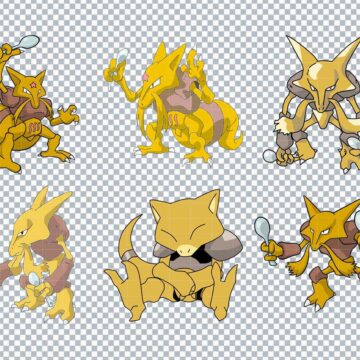 Abra Pokemon SVG, PNG, DXF, EPS for Cricut, Silhouette or More - Instant Download