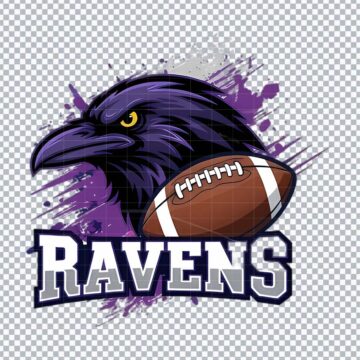 Baltimore Ravens Mascot NFL PNG for Sublimation, Mug Printing or More - Instant Access