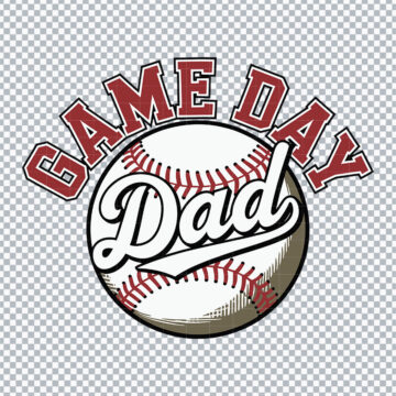 Basketball Game Day Dad PNG for DTF Printing, T-Shirt or More - Printable Files