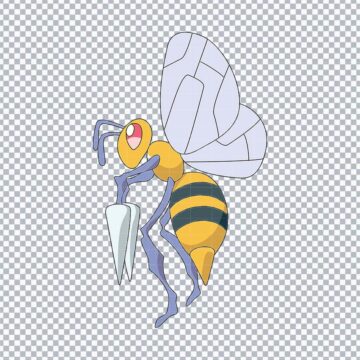 Beedrill Pokemon SVG, PNG, DXF, EPS for Cricut, DIY Crafts or More - Instant Access