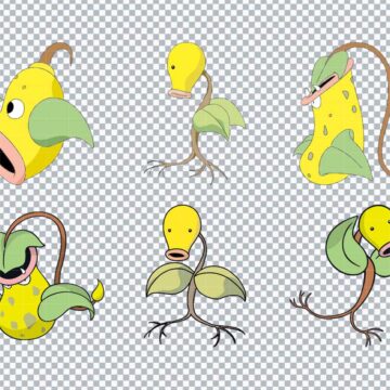 Bellsprout Pokemon SVG, PNG, DXF, EPS for Silhouette, DIY Crafts or More - Digital Files