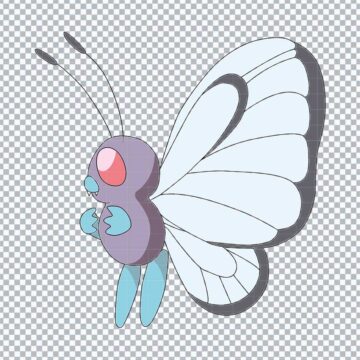 Butterfree Pokemon SVG, PNG, DXF, EPS for Silhouette, DIY Crafts or More - Digital Files