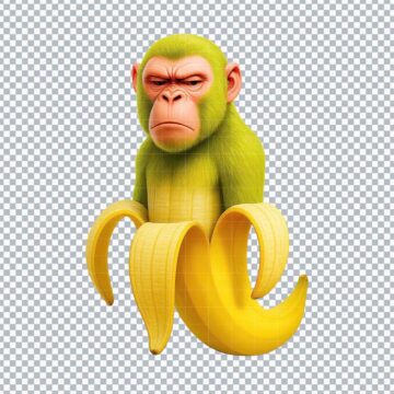 Chimpanzini Bananini Italian Brainrot PNG for Cricut, Sticker Printing or More - No Account Needed