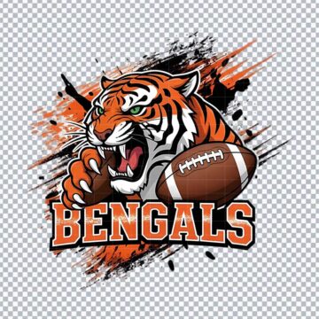 Cincinnati Bengals Mascot NFL PNG for Sticker Printing, DIY Crafts or More - Quick Download