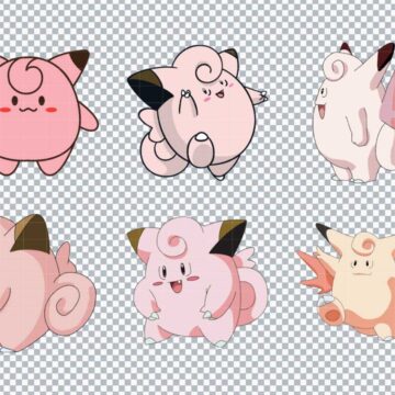 Clefairy Pokemon SVG, PNG, DXF, EPS for Plotter Cutting, DIY Crafts or More - Multi-Format Files