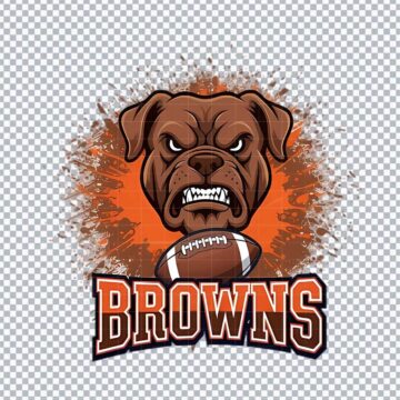 Cleveland Browns Mascot NFL PNG for DTF Printing, T-Shirt or More - Printable Files