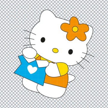 Cute Hello Kitty Heart Dress SVG, PNG, DXF, EPS for Cricut, DIY Crafts or More - Instant Access