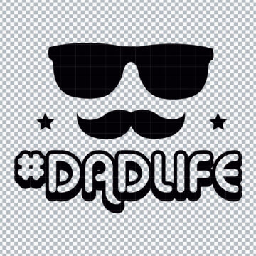 #Dadlife Father's Day PNG for Sublimation, T-Shirt Printing or More - Instant Download