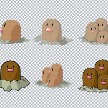 Diglett Pokemon SVG, PNG, DXF, EPS for DIY Crafts, Craft Projects or More - Ready to Cut
