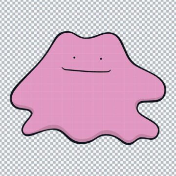 Ditto Pokemon Go SVG, PNG, DXF, EPS for Plotter Cutting, DIY Crafts or More - Multi-Format Files