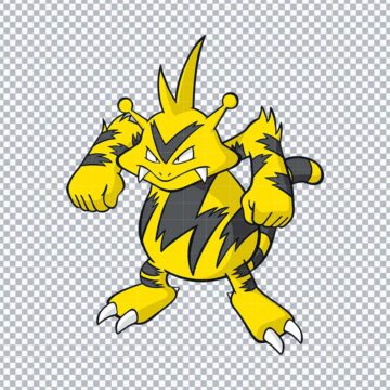 Electabuzz Pokemon SVG, PNG, DXF, EPS for Graphic Design, Vector Design or More - Ready to Print