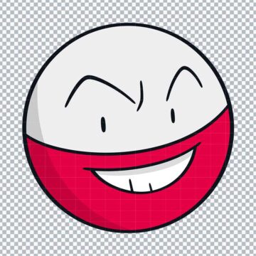 Electrode Pokemon Anime SVG, PNG, DXF, EPS for Vector Design, Adobe Illustrator or More - Print & Cut Ready