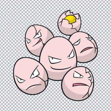 Exeggcute Pokemon Go SVG, PNG, DXF, EPS for Vector Design, Adobe Illustrator or More - Print & Cut Ready