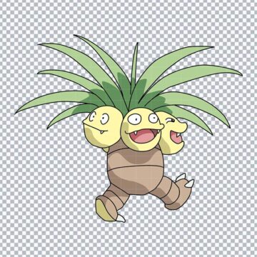 Exeggutor Pokemon SVG, PNG, DXF, EPS for Cricut, Vinyl Cutting or More - Printable Clipart