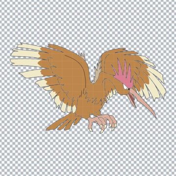 Fearow Pokemon SVG, PNG, DXF, EPS for Cricut, DIY Crafts or More - No Sign Up Required