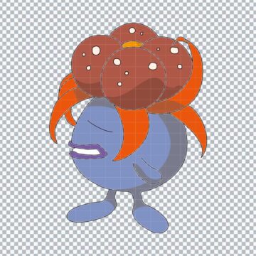 Gloom Pokemon SVG, PNG, DXF, EPS for Silhouette, Craft Projects or More - Free Design Download