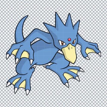 Golduck Pokemon Go SVG, PNG, DXF, EPS for Laser Cutter, Craft Projects or More - Free Design Files