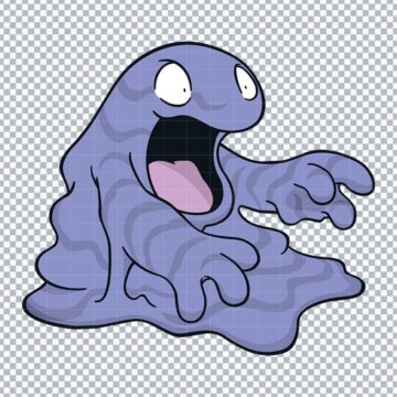 Grimer Pokemon Go SVG, PNG, DXF, EPS for Brother ScanNCut, DIY Crafts or More - Instant Download