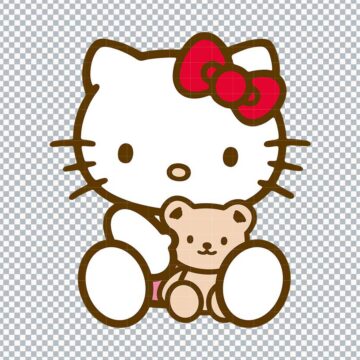 Hello Kitty and Teddy Bears SVG, PNG, DXF, EPS for Cricut, Craft Projects or More - Download Now