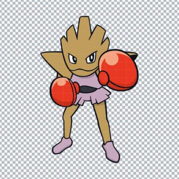 Hitmonchan Pokemon Anime SVG, PNG, DXF, EPS for Brother ScanNCut, Vinyl Cutting or More - Download Now